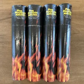 Pine Mountain 041525090015 Lot Of 4 Fireplace 11 Inch Wood Long Stem Matches 90 Ct Stove