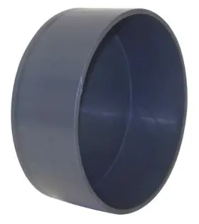 Plastic Supply Pvcca10 End Cap 10 In Duct Dia Type I Pvc 2-3/4 Inch L X