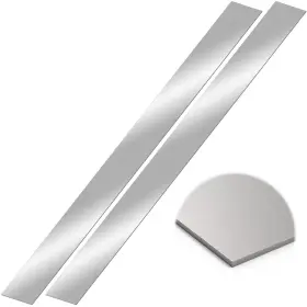 L21s Porohom 2 Pcs 304 Stainless Steel Sheet Metal Gap Filler Trim Strip 30 Inch X 1 0.04 T
