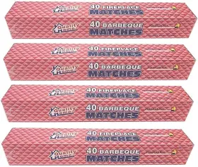 Quality Home 777269064431 4 Boxes - 11 Inch Fireplace Matches Long Reach 160 Total By Quality