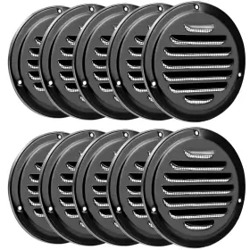 Qs15557 Qwork 4 Inch Black Soffit Vent Cover With Screen Mesh 10 Pack Pcs Qs15557 Qwork 4 Inch Black Soffit Vent Cover With Screen Mesh 10 Pack Pcs