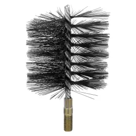 Zon-rattanview-0492 Rattanview 4 Inch Double Spiral Flue Brush Round Chimney Cleaning With 1/4 Npt Fitt