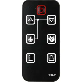 Zhs-30-b Rcecaoshan Replacement For Febo Flame Electric Fireplace Remote Control E3001 3