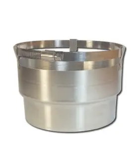 Rockford Chimney Supply Rfac3 Stainless Steel Appliance Adapter Connector Rockflex Round 3 Inch