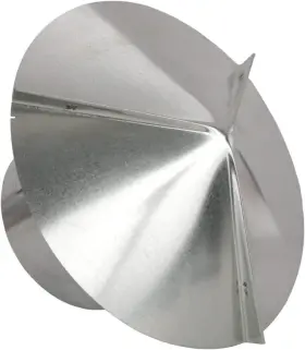Roofing Direct 744110277203 Cone Top Chimney Cap With Screen 8 Inch Silver #2