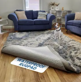 Rugpadpets 792684444750 Waterproof Rug Pad 4x6 Ft 1/4 Inch Medium - Non-slip Cushioned For Area Fl