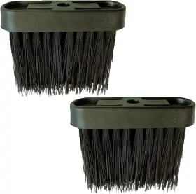 Ruifuu 313105487486 2pcs Fireplace Brush Replacement Head Oblong Hearth Cleaning