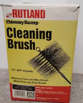 16202 Rutland Chimney Sweep 6 Inch 1/4 Npt Threads Cleaning Brush Masonry. 03