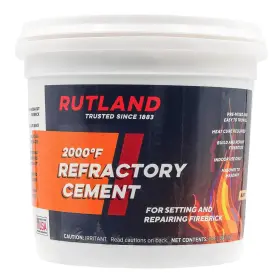 Rutland 445021333325 64 Fl. Oz. Refractory Cement Tub - High-quality Fireproof For Furnace