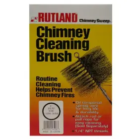 Rutland 445048375353 1-piece Chimney Sweep 6 Inch Round Cleaning Brush
