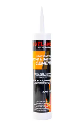 Rutland 445049987913 Stove Gasket Cement Black 10.3 Oz Cartridge - 78 Free Shipping Usa