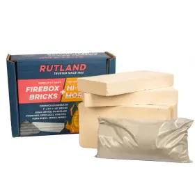 Rutland 705353943850 Firebox Brick And Hi-heat Mortar Repair Kit With 5 Bricks 2 Lbs. Dry