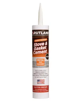 Rutland 726084398337 Stove Gasket Cement Black 10.3 Oz Cartridge - 78 Rutland 726084398337 Stove Gasket Cement Black 10.3 Oz Cartridge - 78