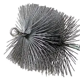 10.125 Rutland 744759218339 Wire Chimney Cleaning Brush 6.25 Inch X 1/4 Npt Threaded Rods