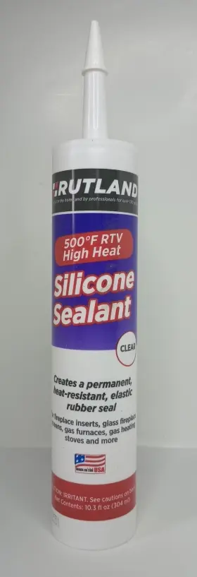 Rutland 885290707491 Products 500-degree Rtv High Heat Silicone Seal Clear 10.3 Fl Oz