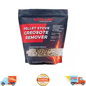 Rutland 98p04 Pellet Stove Creosote Remover Chimney Fireplace Cleaner 4-pound Dry New