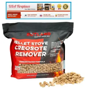 98p05 Rutland Products Pellet Stove Creosote Remover Chimney And Flue Cleaning Pellets