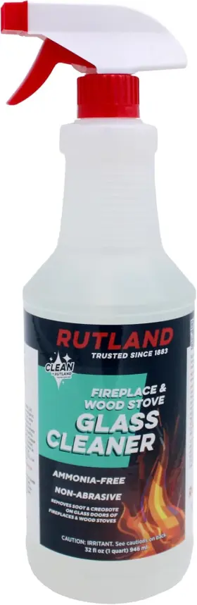 Rutland Products 313032548557 Fireplace Glass And Hearth Cleaner White 32 Fl Oz