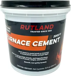 Rutland Products 313039540509 Black 32 Fl Oz Furnace Cement