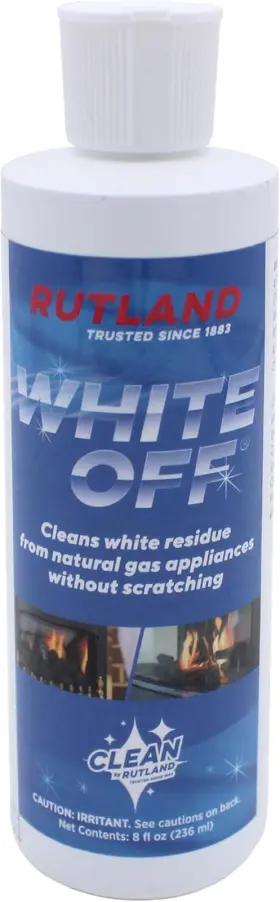 Rutland Products 445035215228 White Off Gas Fireplace Glass Cleaner Cream 8 Fl Oz