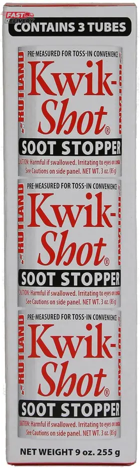 Rutland Products 711182000640 Kwik-shot Soot Stopper 3 Oz. Toss-in Canister 3-pack