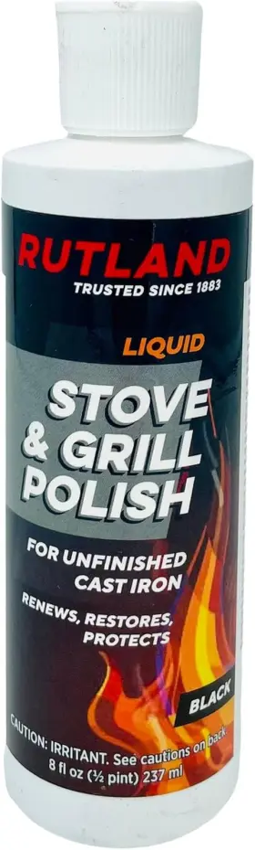 Rutland Products 726084255555 Grill Liquid Stove Polish 8 Fl Oz Pack Of 1 Black
