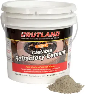 Rutland Products 885656873679 Castable Refractory Cement 12.5 Pound - High 1- Pack Taupe
