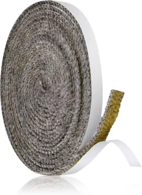 Savita 744759509819 Fireplace Tape Seal 13ft X 0.4inch 3mm Self-adhesive Fiberglass Rope S