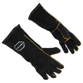 Swgb-1l Savver Sparkware Welding Gloves For Men - 16 Inch Long Sleeve Heat Resistant Fire And Gr