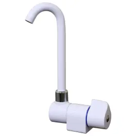 10182p Scandvik Tall Tap With Folding Spout - White Powder Coat Finish