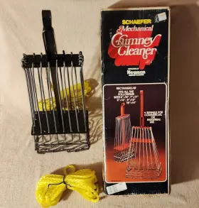 Schaefer 010812370376 Mechanical Chimney Cleaner Rectangular Expandable With Rope Box Newman