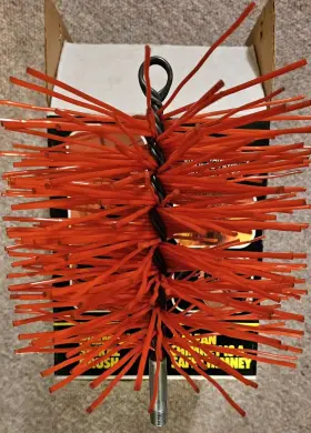 1734-8087 Schaefer Vintage 1991 8 Inch Poly Chimney Brush Only Used- 1x Ships Postpaid 2u #2