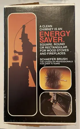 35066-6 Schaffer Schaefer Chimney Brush 6 Inch Round Steel Wire Made In Usa New Vintage Box
