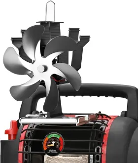 Sckee 700464606243 Heat Powered Stove Fan Fo Buddy Fireplace Wood Propane Non Electric