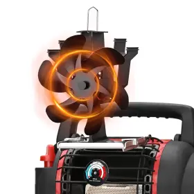 Yg01 Sckee Wood Stove Fan For Buddy Heater Heat Powered Fireplace With Bracket M