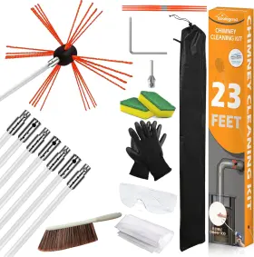 Sealegend 691199131653 23 Feet Chimney Sweep Kit Brush Cleaning And Sealegend 691199131653 23 Feet Chimney Sweep Kit Brush Cleaning And