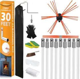 Jt-ycs-30ft-9 Sealegend 30 Feet Chimney Sweep Kit Brush Cleaning And Rotar