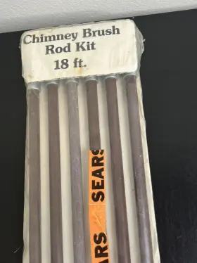 Wrk-18 Sears Chimney Brush Extension Rod Kit 18 Ft Vintage Fibreglass #3