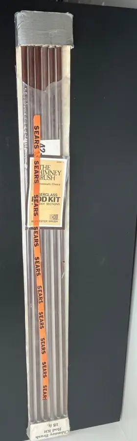 Wrk-18 Sears Chimney Brush Extension Rod Kit 18 Ft Vintage Fibreglass