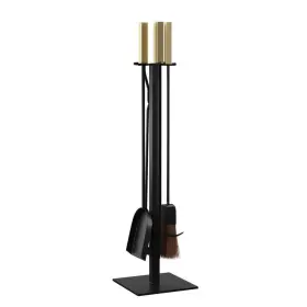 Hd005713 Sei Furniture Fireplace Tool 8 Inch 4-pcs Freestanding Powder-coated Iron Gold Black