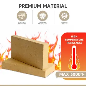 Sk92gf Sekcen 6 Pack Fire Brick For Fireplace Pizza Oven Bricks Wood Stove Forge F #3