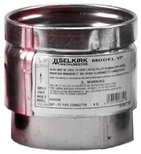 243240 Selkirk Vp Pellet Pipe 3-inch Connector - Quantity 1 #2 243240 Selkirk Vp Pellet Pipe 3-inch Connector - Quantity 1 #2