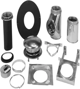 6t-twk Selkirk Corp 300026997835 6 Inch Complete Stove Thru Wall Kit