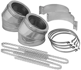 Jsc6se3k Selkirk Supervent 6 Inch Id Class-a Insulated Double Wall 30 Elbow Kit