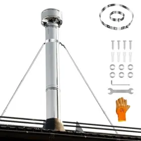 Shanghai Yaoyu Industrial Co. Ltd. Crb01 Extended Chimney Roof Bracket Stainless Steel Stove Pipe Support