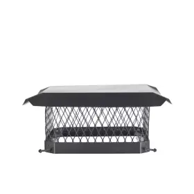 Shelter 445035428468 13 Inch X Mesh Chimney Cap In Galvanized Steel