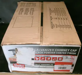 Shelter Sc918 9 Inch X 18 Mesh Chimney Cap In Galvanized Steel Black Needs 1 Screw