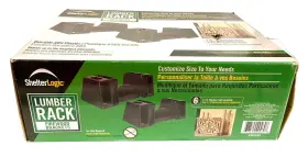 Shelterlogic 726084644694 Shelter Logic Firewood Rack Brackets Kit Durable Abs Plastic 2-way New #2 Shelterlogic 726084644694 Shelter Logic Firewood Rack Brackets Kit Durable Abs Plastic 2-way New #2