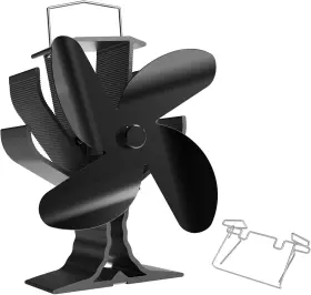 Signstek 445033249294 Wood Stove Fan With Hook Gas Burner Fireplace Tent Campi