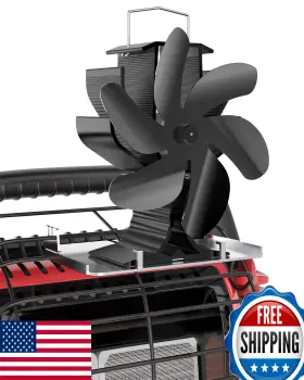 Signstek B0b1ddk44w Wood Stove Fan Heat Powered Silent With Hook. Indoor/outdoor Pro